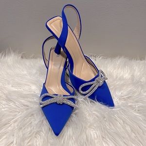 BRAND NEW cobalt blue ZARA heels